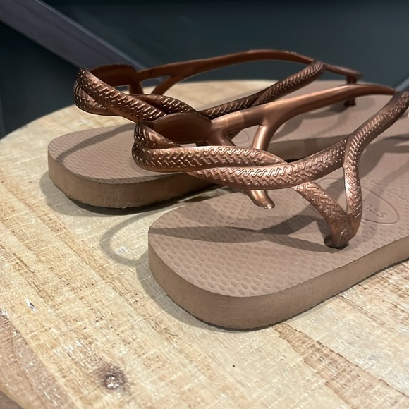 Havaianas thong sandals bronze color - Picture 4 of 6